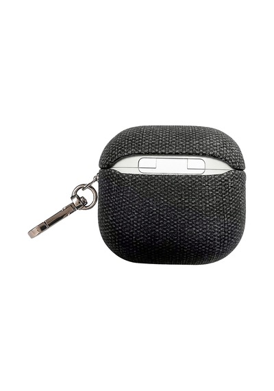 Pıılı Apple Uyumlu AirPods 4.nesil Kumaş Case Kulaklık Kılıfı Siyah