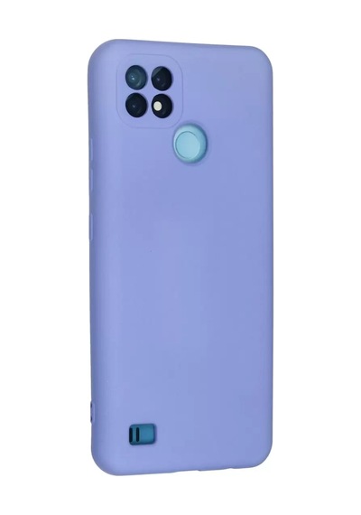 Mey Najmaddin Realme C21 Kılıf Nano İçi Kadife Silikon - Lila Najmaddin Diğer