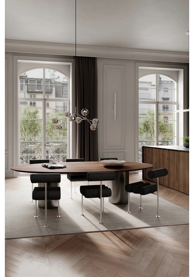 101 Copenhagen Drop Chandelier Globe Mini 5m Ayarlanabilir, Metal Küre Dekoratif Tasarım Avize Krom