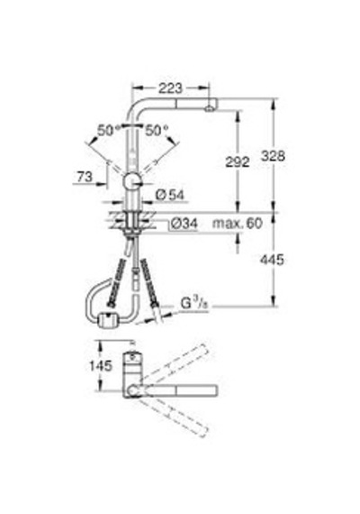 Grohe Minta Spiralli Eviye Bataryası 32168Dc0