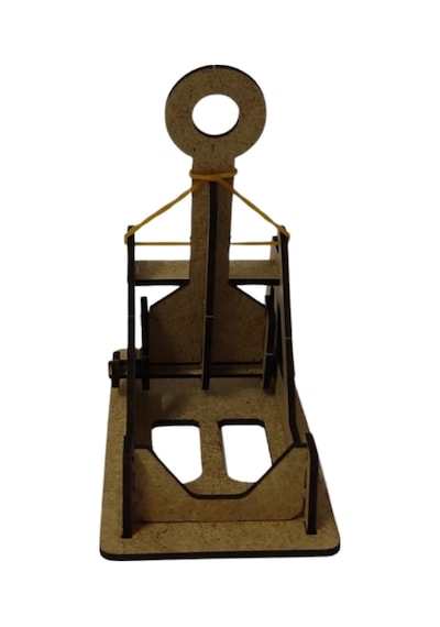 Mancınık Oyunu Yapım Seti - Ahşap Catapult, Trebuchet