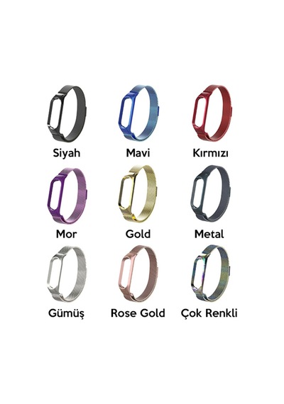 Xiaomi Mi Band 5 Metal Kayış Kordon Milano Loop (157664785)