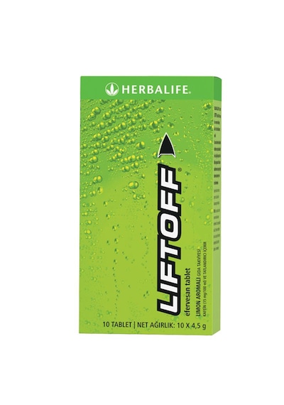 Herbalife Liftoff Efervesan İçecek Limon Aromalı 10 x 10 Tablet