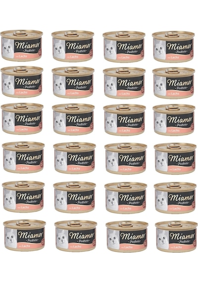 Miamor Pastete Somonlu Konserve Yetişkin Kedi Maması 24 x 85 G