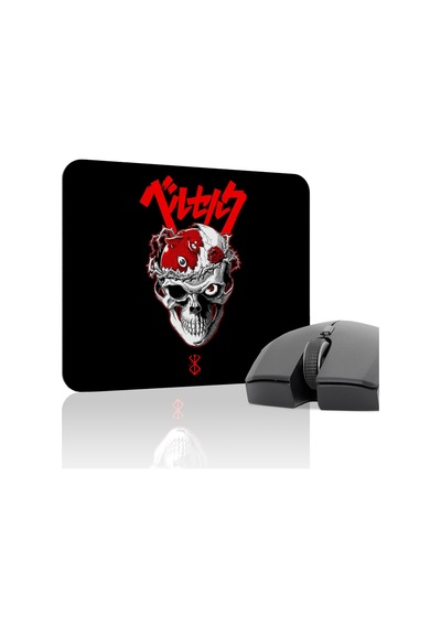 Berserk Kaymaz Dikişli Kauçuk Oyuncu Mousepad V3 - 22x18 Gaming Mouse Pad Fare Altlığı