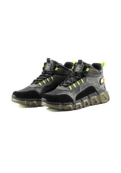 North Of Wild Z5 Cuacheo Base Air Sneaker Bot Erkek Spor Ayakkabı Siyah