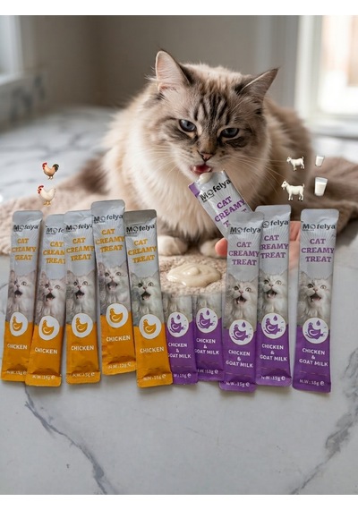 Krem Kedi Ödül Maması Tavuk Ve Somon Çeşitleri 15 Gr Karışık Tatlar 20 Adet