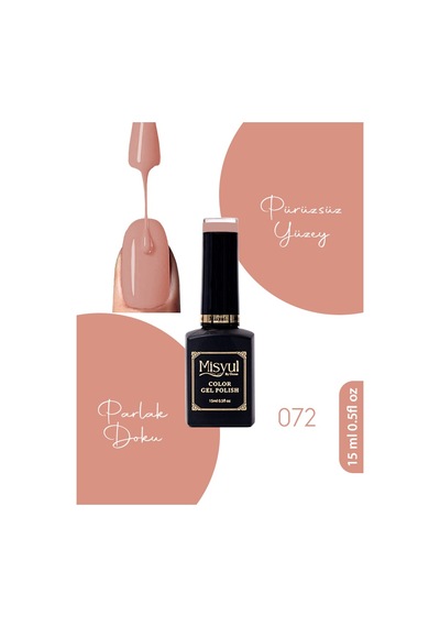 Misyul Uv Led Kalıcı Oje Nail Art 15 Ml 072