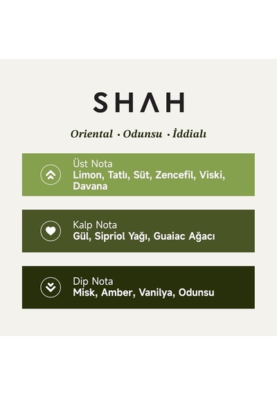 Shah Unisex Extrait De Parfum 50 Ml Limon,gül&misk