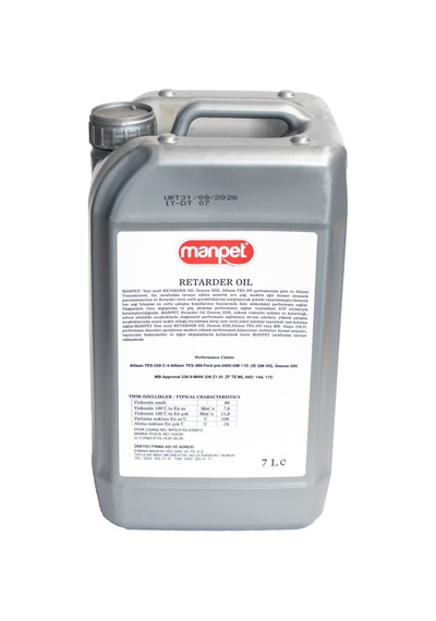 Manpet Tullia Retarder Oil Retarder Yağı 7 L