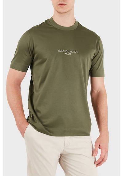 Emporio Armani Pamuklu Yuvarlak Yaka Regular Fit T Shirt Erkek T Shirt Em007353 Af10017 M7312 Haki Emporio Armani Pamuklu Yuvarlak Yaka Regular Fit T Shirt Erkek T Shirt Em007353 Af10017 M7312 Haki