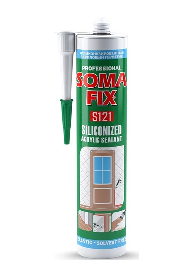 Akrilik Silikonize Mastik Antrasit Gri 310ml - S128 Çok Renkli