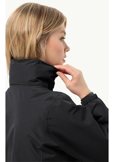 Jack Wolfskin 1111202 6000 Stormy Point 2l Jkt W Black Kadın Outdoor Ceket Siyah