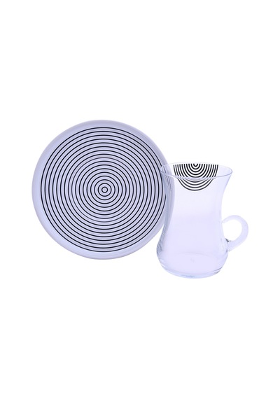 Decorium M02051 Monochrome Çay Takımı Kulplu 12 Parça