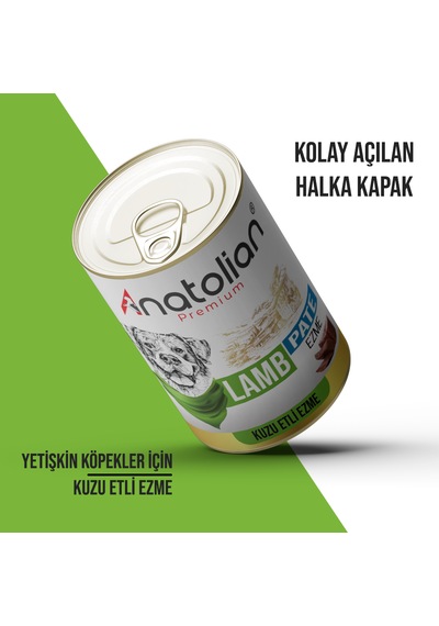 Anatolian Premium Kuzulu Ezme Yetişkin Köpek Konservesi 24 X 400 G