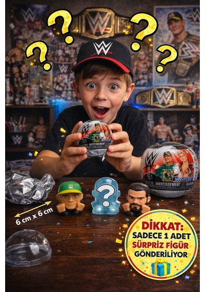 Wwe Smackdown Mash Ems Sürpriz Figür Paketi Seri 1 Koleksiyon Yumuşak Mini Oyuncak - 1 Adet