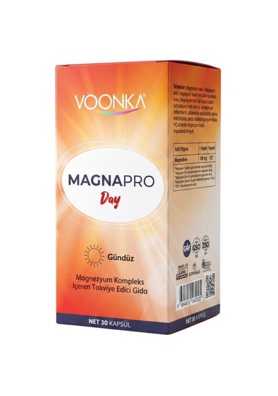 Voonka Magnapro Day 30 Kapsül Magnezyum