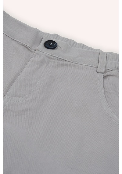 Panço Erkek Çocuk Düğmeli Pantolon Gri