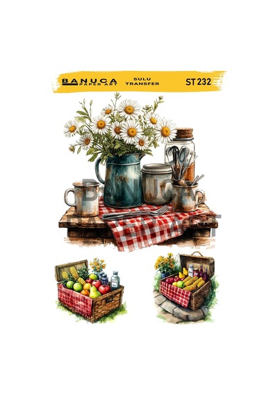 Sulu Transfer Kağıdı Banuca St-232 25 35 Cm