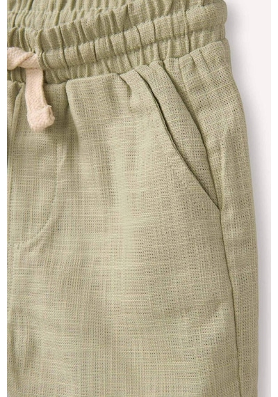 Defacto Poplin Şort Erkek Bebek H3550a526smgn1123 Yeşil-gn1123