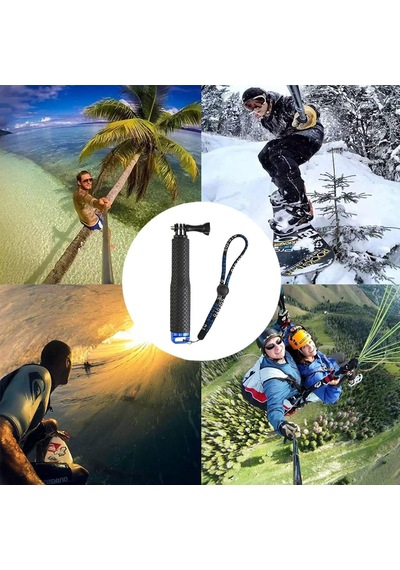 Gopro İle Uyumlu Selfie Çubuğu,gopro/djı İle Uyumlu Aksiyon Kamera Selfie Çubuğu,alüminyum Gövde,su Altı Kullan