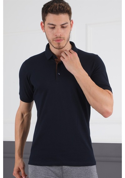 T8581 Dewberry Erkek T-shırt-lacivert Lacivert
