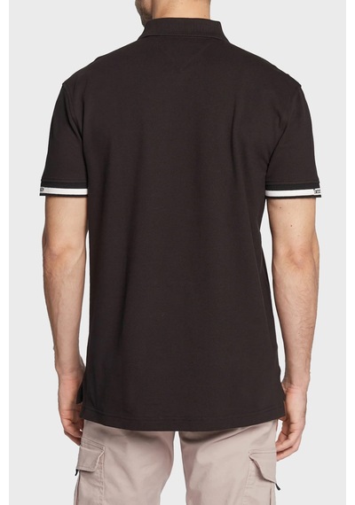 Tommy Hilfiger Tommy Jeans Erkek Polo T Shirt DM0DM15751 BDS SİYAH Siyah