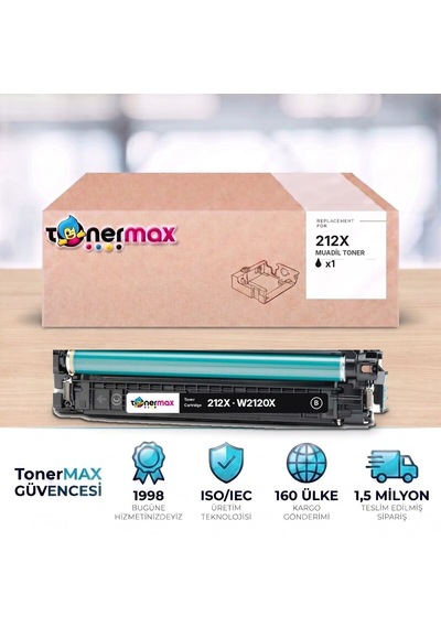 Hp 212x W2120x Siyah Uyumlu Toner - Çipli / Color Laserjet Enterprise M554 / M555 / Mfp M578