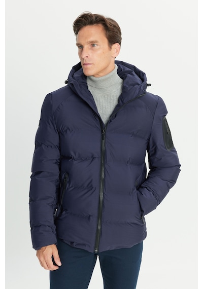 Ac&co Erkek Lacı Termometreli Standart Fit Çıkma Kapüşon Yaka Kapitone Desenli Şişme Mont Laci Ac&co Erkek Lacı Termometreli Standart Fit Çıkma Kapüşon Yaka Kapitone Desenli Şişme Mont Laci