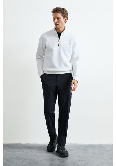 Lufian Chase Erkek Sweatshirt 112030213 Ekru