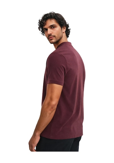 Ar-ma Erkek Battal Büyük Beden Basic % 100 Pamuk Pike Polo Yaka Tişört Y29374870302 Bordo