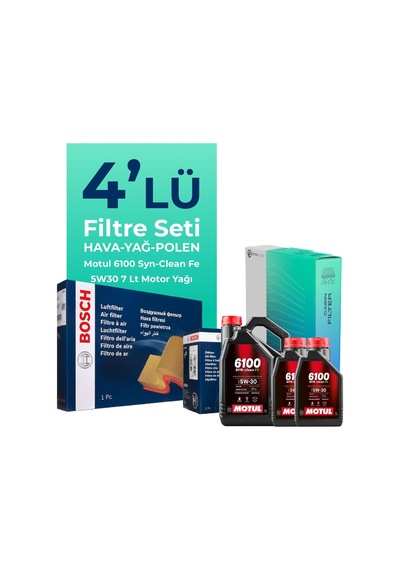 Bosch Kia Sorento 2.2 Dizel Filtre Bakım Seti Motul Motor Yağlı (2010-2012) 4 Lü
