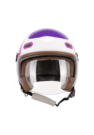 Cgm 191g Pix Sprint Viola Fucsia Fluo Lunga Açık Kask Beyaz-pembe-mor