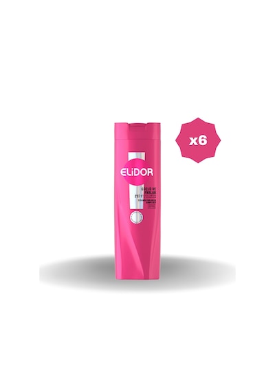 Elidor Şampuan Güçlü & Parlak 2si1 Arada 400 Ml - 6 Adet