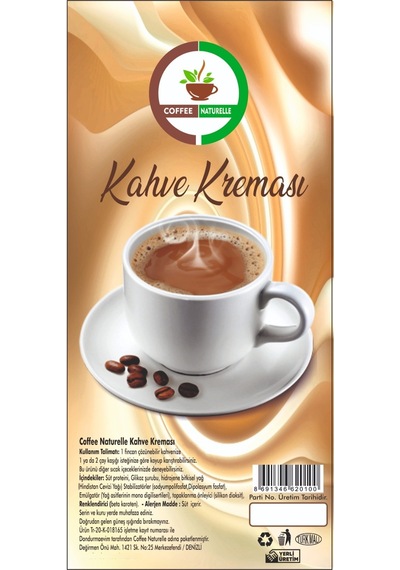 Coffee Naturelle Kahve Kreması 1 KG