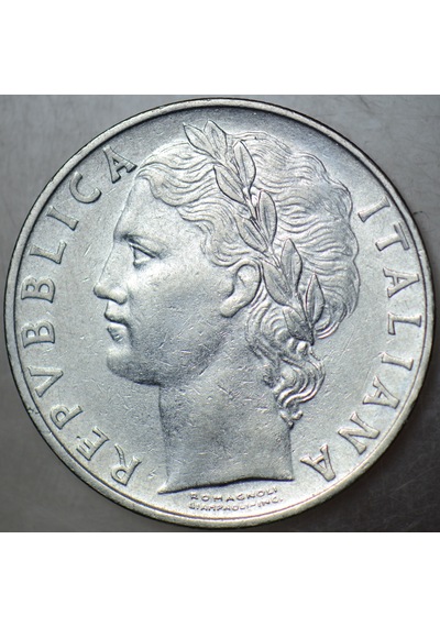 İtalya 100 Liret 1955 Basıldığı İlk Tarih-en Nadir Tarih. Tanrıça Minerva Görselli.