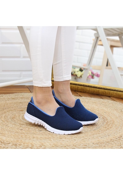 Nesil Shoes Dvm 901 Lacivert Anatomik Esnek Kadın Yürüyüş Ayakkabısı-lacivert Lacivert