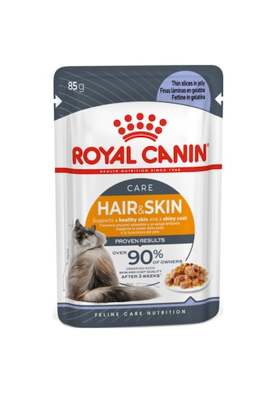 Royal Canin Hair&skin Tüy Ve Deri Sağlığı İçin Jöle İçerisinde Yaş Kedi Maması 12 X 85g