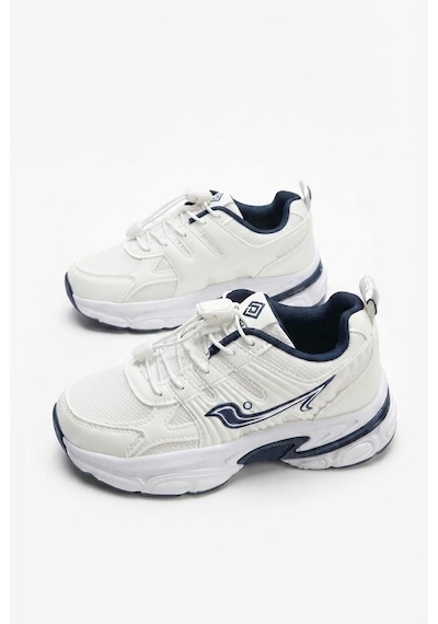 Pepino 2348 Anatomik Lastik Bağcıklı Kalın Taban Sneaker Çocuk Spor Ayakkabı Beyaz