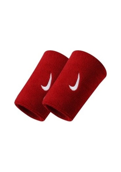 Nike Swoosh Wristbands Doublewide Havlu El Bilekliği Kırmızı