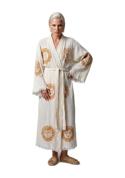 Brandsmiths Solar Bloom Kimono Sarı