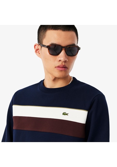 Lacoste Sh5498 Erkek Sweatshirt Lacivert