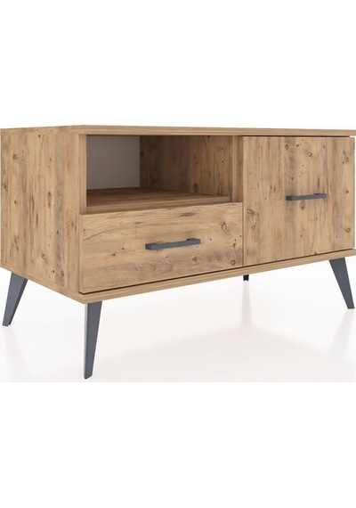 Hyperion Şifonyer Tek Raflı 2 Çekmeceli 88x44x48 Çam-çam Çam