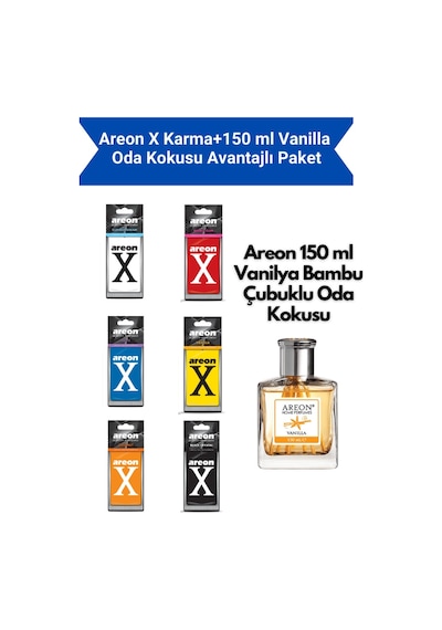 Areon X Karma+150 Ml Vanilla Oda Kokusu Avantajlı Paket
