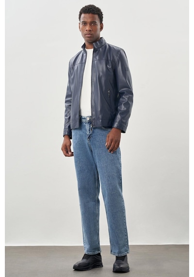 İmza Koyu Lacivert Suni Deri Hakim Yaka Düz Yırtmaçsız Tam Astar Slim Fit Casual Deri Mont 1038245151 Koyu Lacivert İmza Koyu Lacivert Suni Deri Hakim Yaka Düz Yırtmaçsız Tam Astar Slim Fit Casual Deri Mont 1038245151 Koyu Lacivert