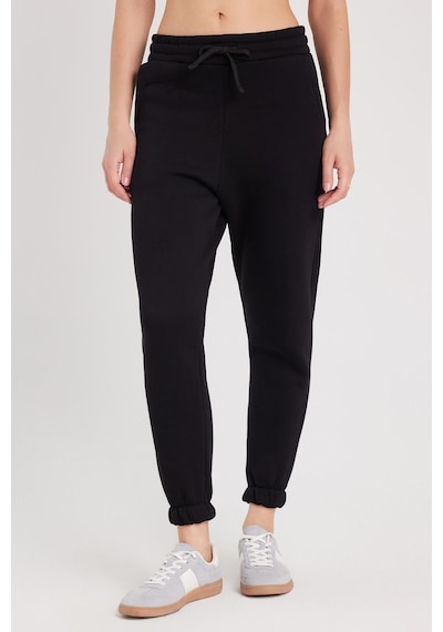 Tudors Kadın Relax Fit Rahat Kesim Şardonlu 3 Cepli Lastikli Jogger Paça Siyah Eşofman Altı-37884 Tudors Kadın Relax Fit Rahat Kesim Şardonlu 3 Cepli Lastikli Jogger Paça Siyah Eşofman Altı-37884