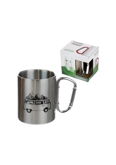 Katlanır Saplı Paslanmaz Çelik Kupa, 180 Ml Kapasite Acı Kahve
