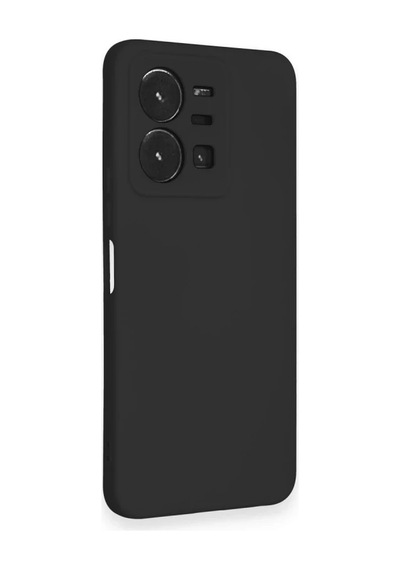 Vivo Y35 Kılıf Nano İçi Kadife Silikon - Siyah 0.2M-Çok Renkli