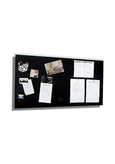 Mıknatıslı Pano, Siyah Renk, 30x75 Cm, Dekoratif Metal Hatırlatma Hatıra Magnet Panosu Diğer