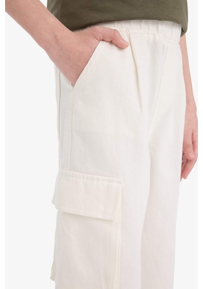 DeFacto Erkek Çocuk Wide Leg Standart Paça Gabardin Pantolon E1586A825SMER77
